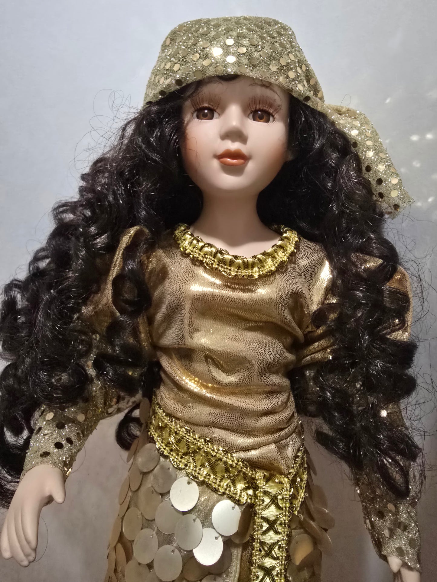 Porcelain doll 20" / Muñeca de porcelana de 20" Oshun